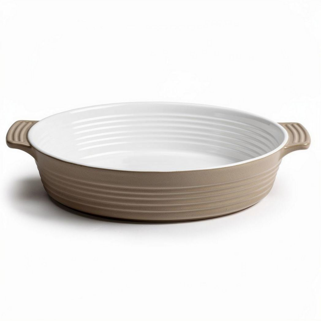 Ceramic Baking Dish with Handles – Suitable for Oven Use – Made of Stoneware – 30 x 20 x 5cm