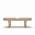 Fabric Upholstered Bench with Wooden Legs – Versatile Seating Solution – 120 x 60 x 40cm
