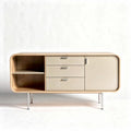 Wooden Sideboard for Living Room Organization – Plywood and Steel – 120 x 40 x 70cm