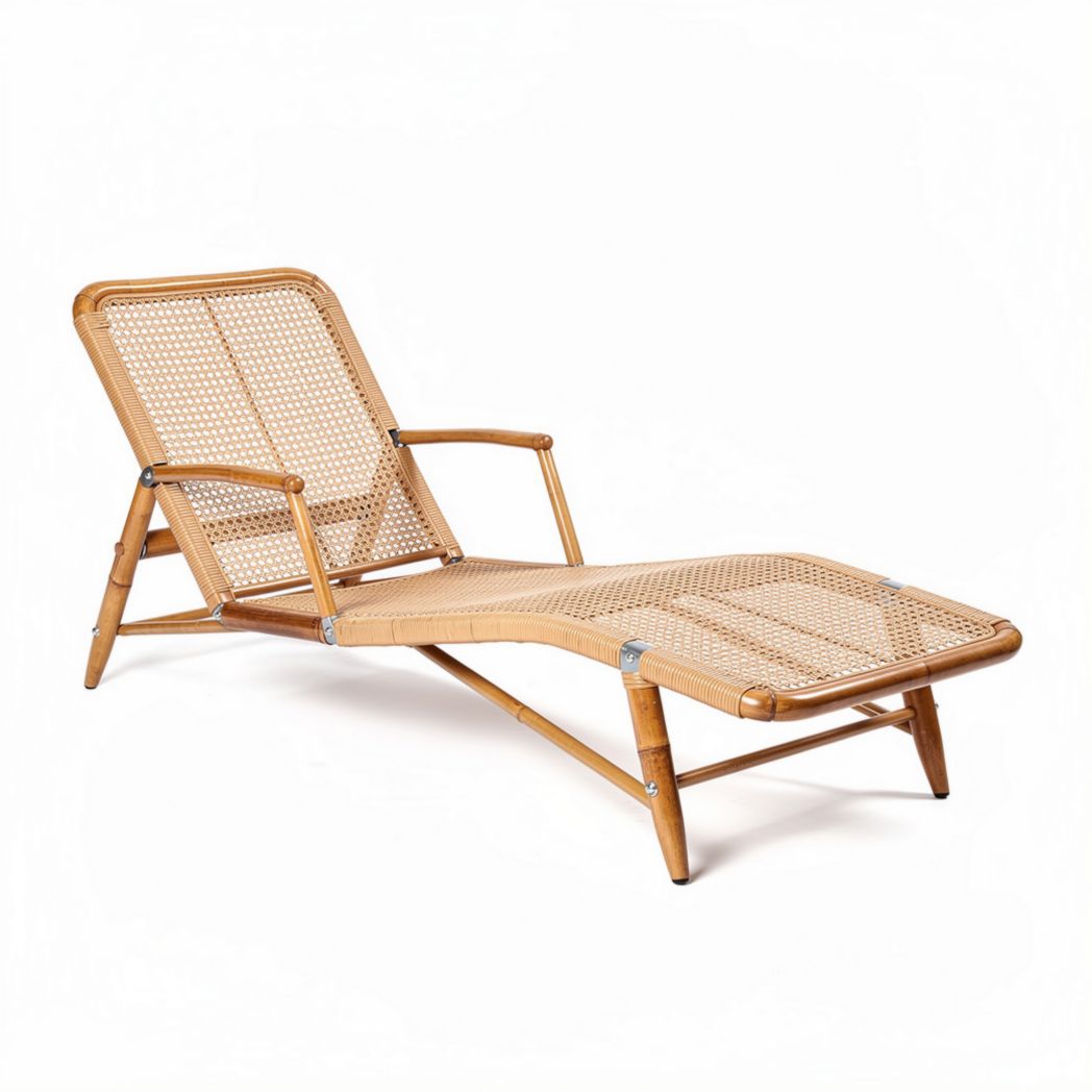 Bamboo Lounge Chair For Indoor And Outdoor Relaxation – 180 x 60 x 80cm